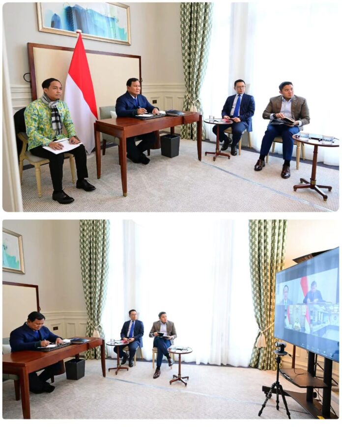 Presiden Prabowo Gelar Rapat Terbatas via Daring