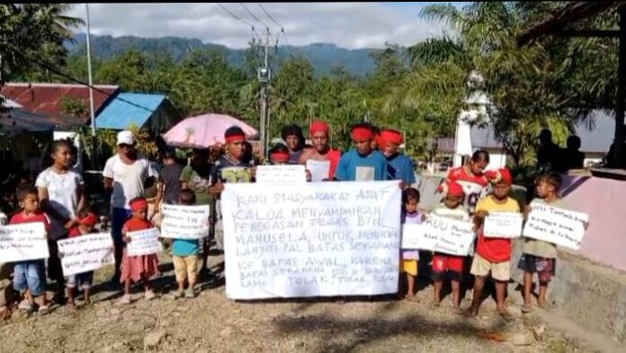 Masyarakat Adat Negeri Kaloa Tolak Pergeseran Pal Batas Taman Nasional Manusela