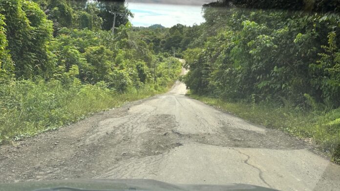 Jalan Lintas Gunung Mas–Kapuas Hulu Rusak Parah