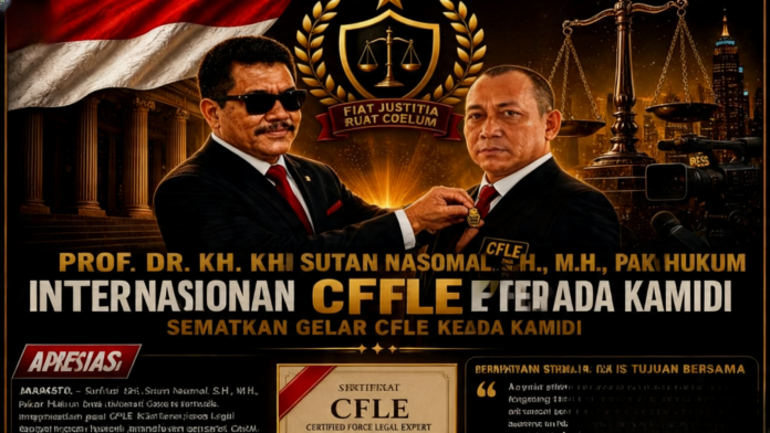 Prof Sutan Sematkan Gelar CFLE Kepada Kamidi