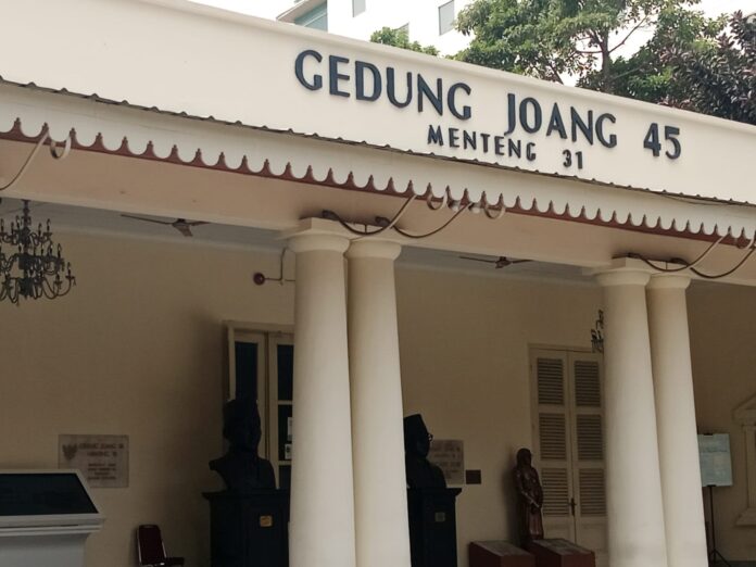 Kondisi Gedung Juang 45 Menteng Jakarta Pusat yang diusulkan untuk direnovasi