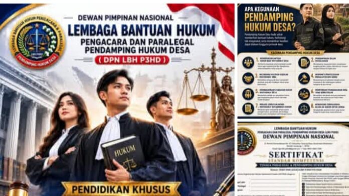 Ketua DPN LBH P3HD menyampaikan program pendidikan dan pelatihan paralegal tingkat desa di Bandar Lampung