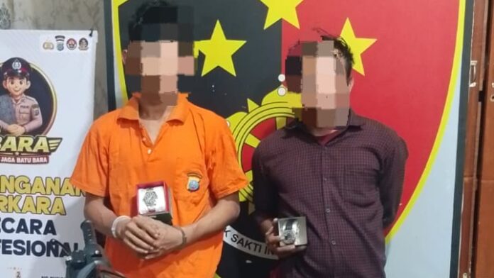Polsek Air Putih Polres Batu Bara mengamankan terduga pelaku kasus Curat dan barang bukti
