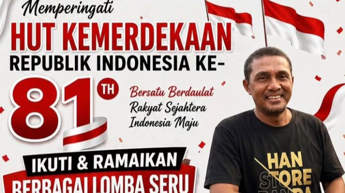 Pekan Raya Gampong Tibang memeriahkan HUT RI ke-80 dengan berbagai lomba rakyat