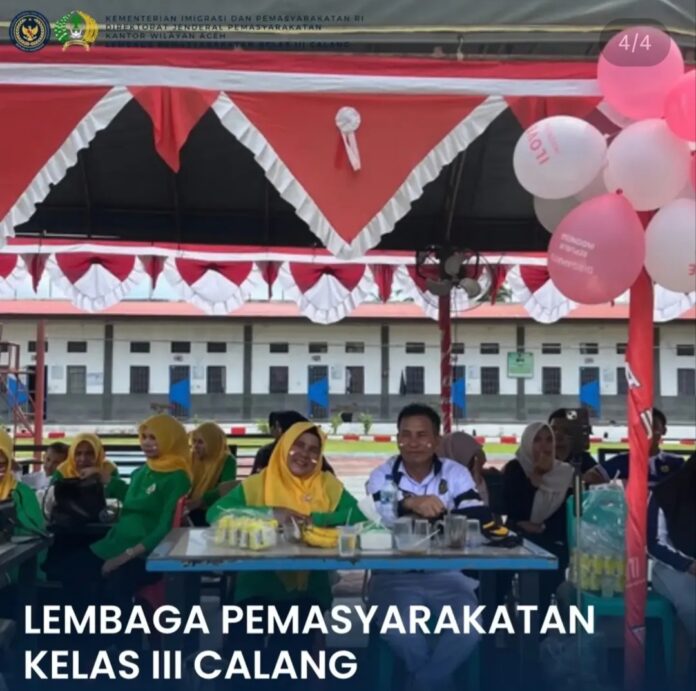 WBP Lapas Kelas III Calang mengikuti perlombaan HUT ke-81 RI