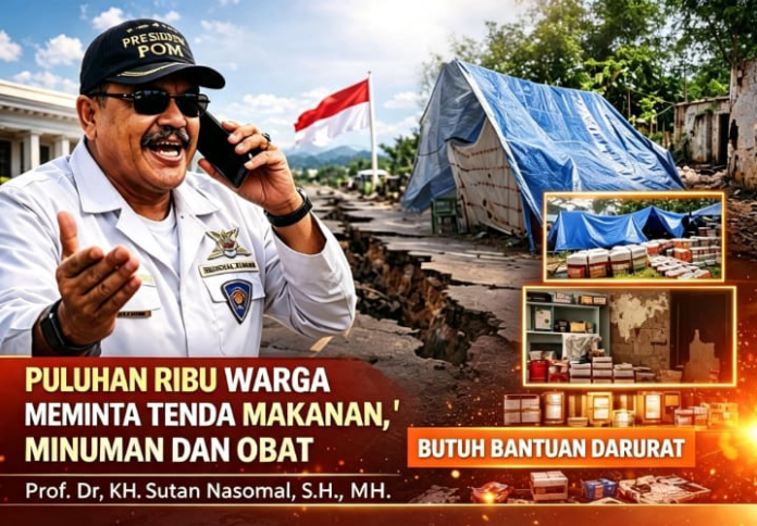 Puluhan ribu warga membutuhkan bantuan darurat makanan minuman dan obat-obatan