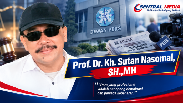 Prof. Sutan Nasomal, Penanggung Jawab Redaksi sejumlah media, mendorong pengadu dan teradu menguji bukti melalui Dewan Pers.