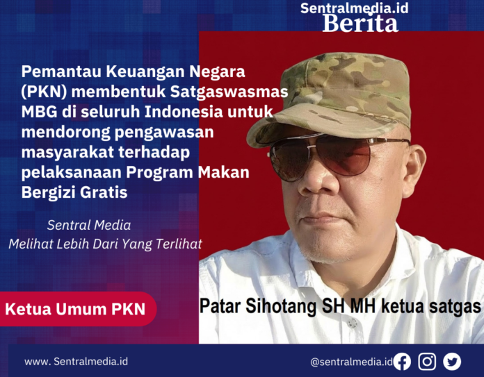 Patar Sihotang Ketua Satgaswasmas MBG PKN saat menyampaikan pembentukan Satgaswasmas MBG Nasional