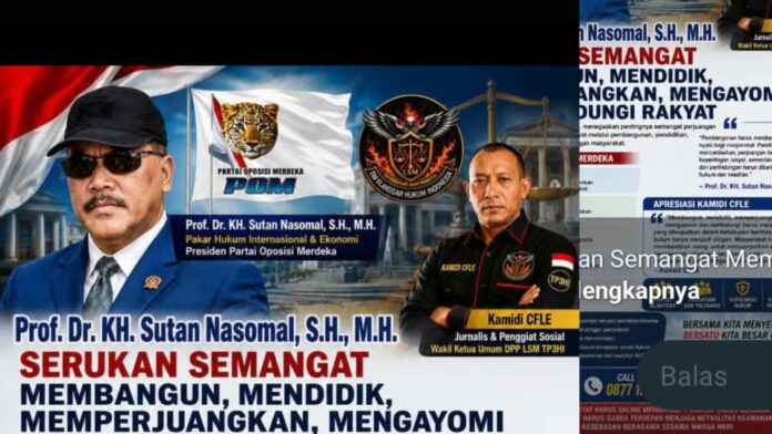 Prof. Dr. KH. Sutan Nasomal menyampaikan semangat membangun, mendidik, memperjuangkan, mengayomi, dan melindungi masyarakat