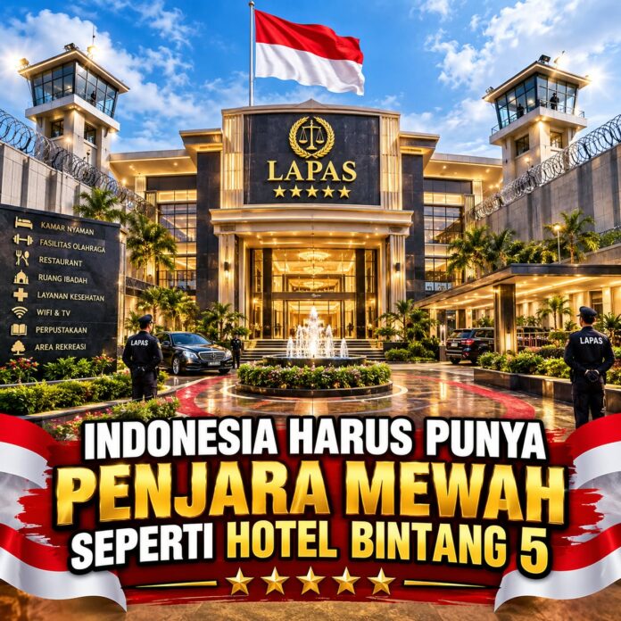 Prof. DR. Sutan Nasomal mengusulkan pembangunan Rutan mewah di Indonesia